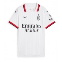 Camiseta AC Milan Alvaro Morata #7 Segunda Equipación Replica 2024-25 para mujer mangas cortas